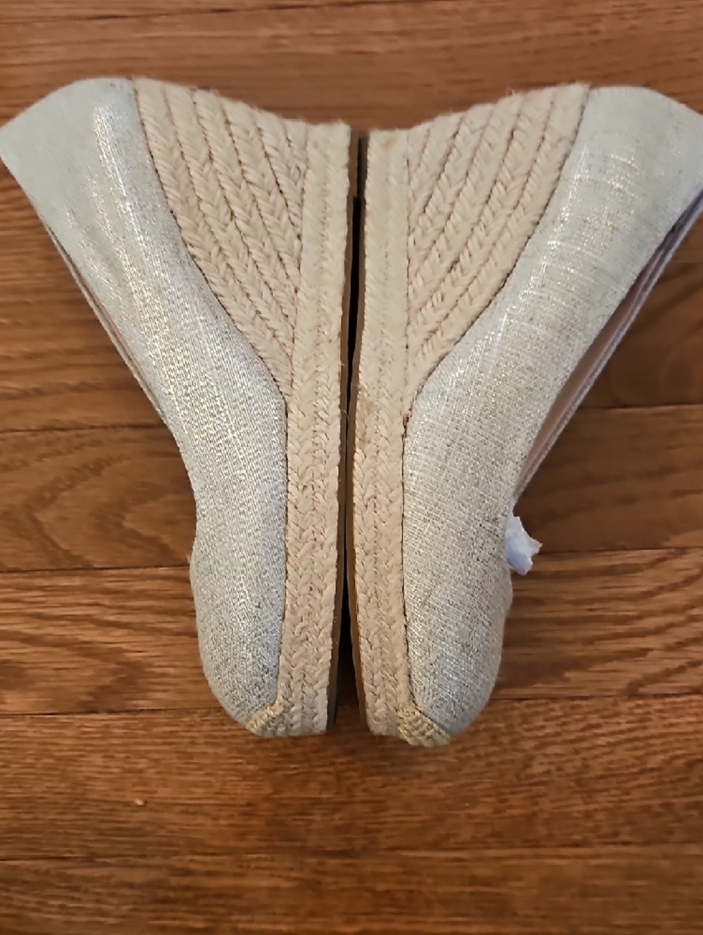 J. Crew Beige Woven Espadrille Wedges - Picture 7 of 7